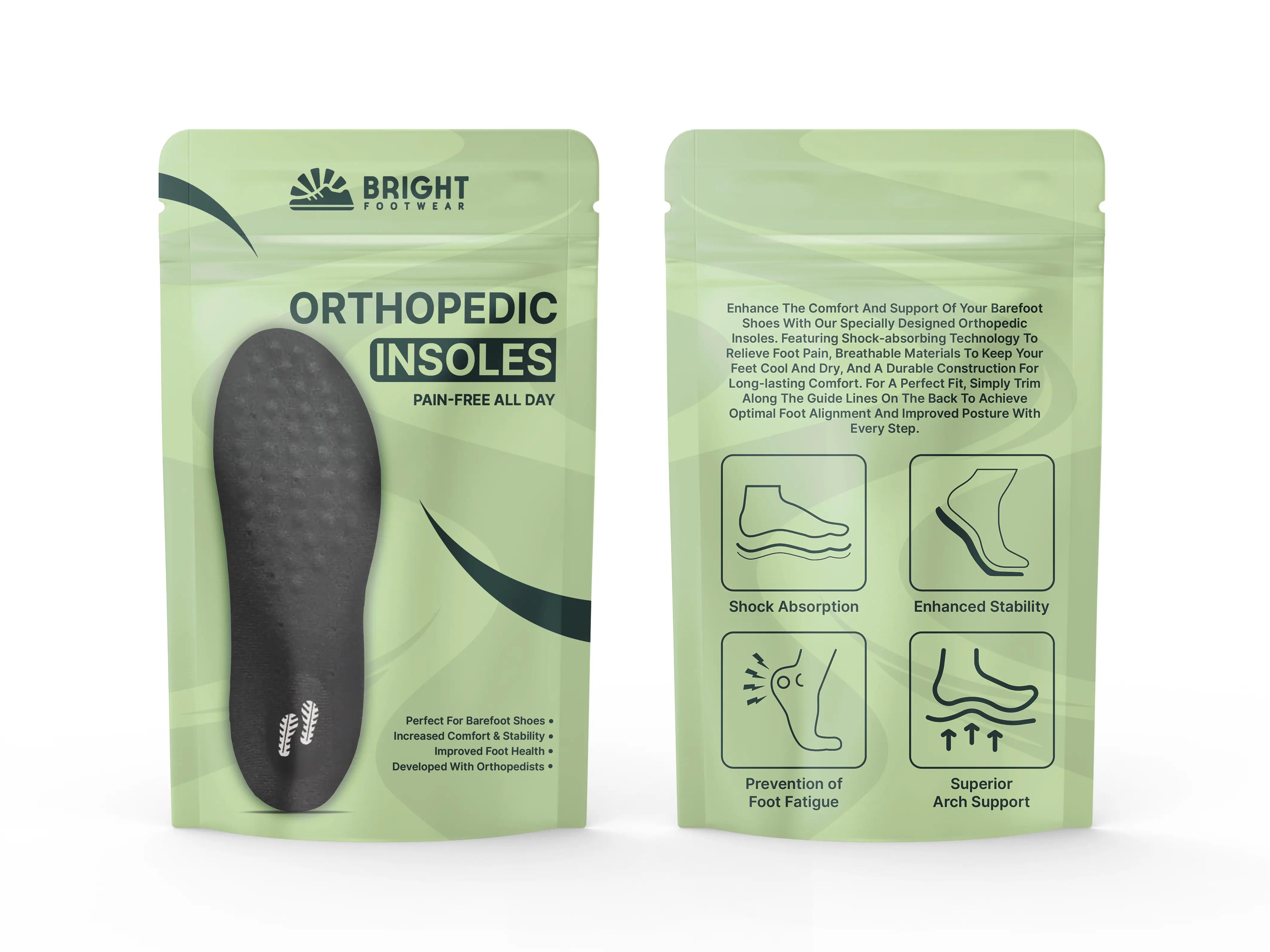 Orthopaedic Insoles - Pain-relieving and Shock-absorbing soles