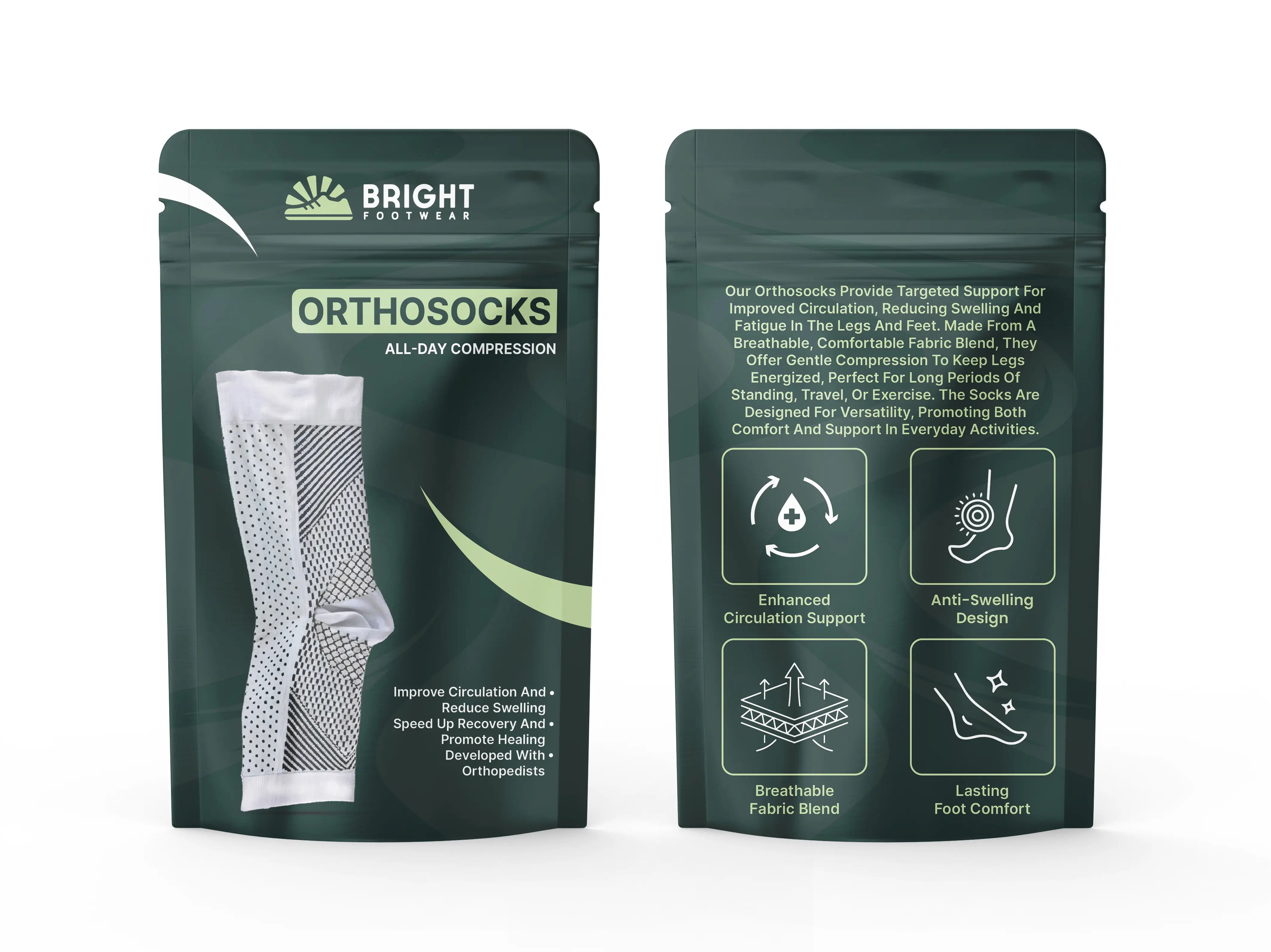 OrthoSocks - Orthopedic Compression Socks for All-day Comfort (3 PAIR)