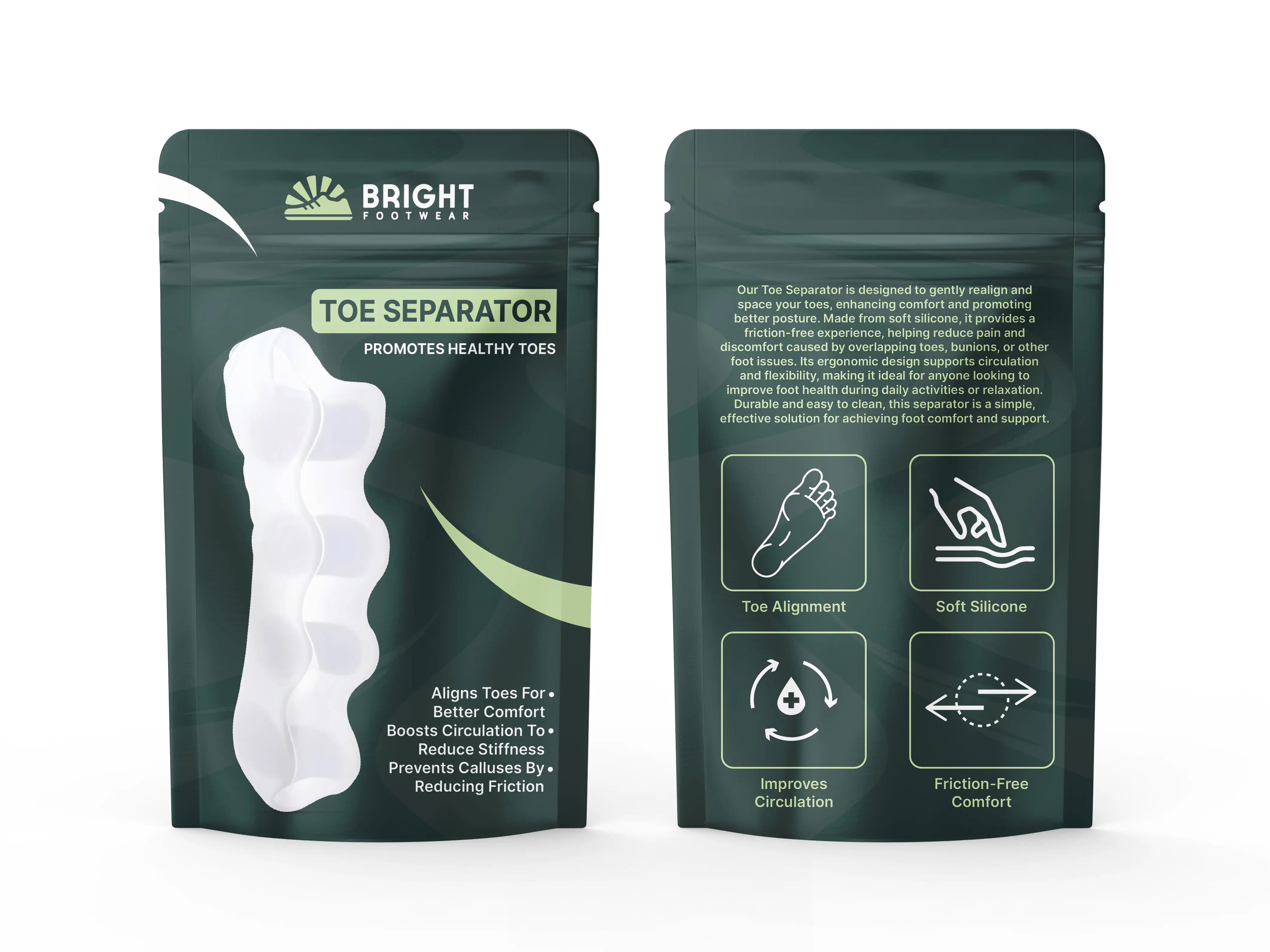 Toe Separator - Promotes Healthy Toes & Relieves Foot Pain