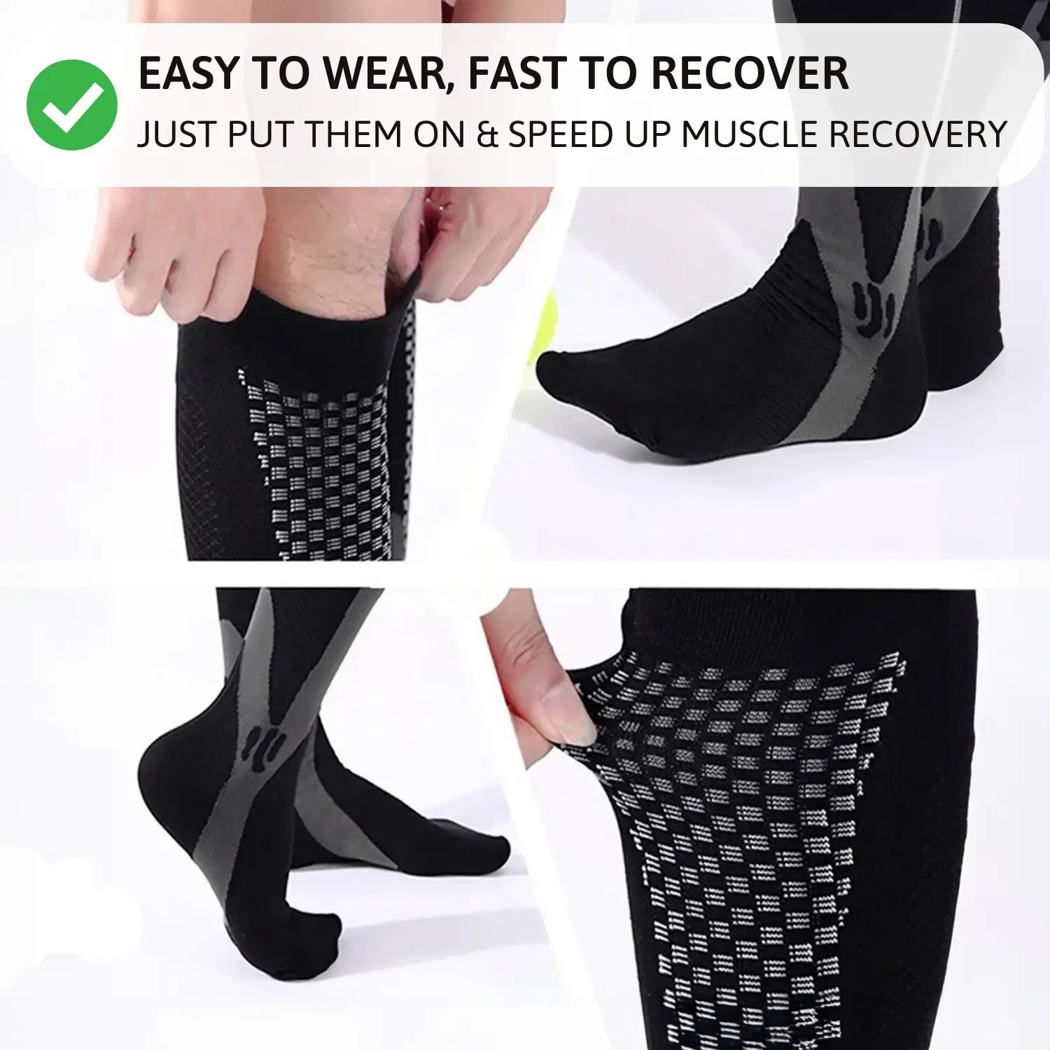 Long Compression Socks - Enhance blood circulation & reduce muscle fatigue