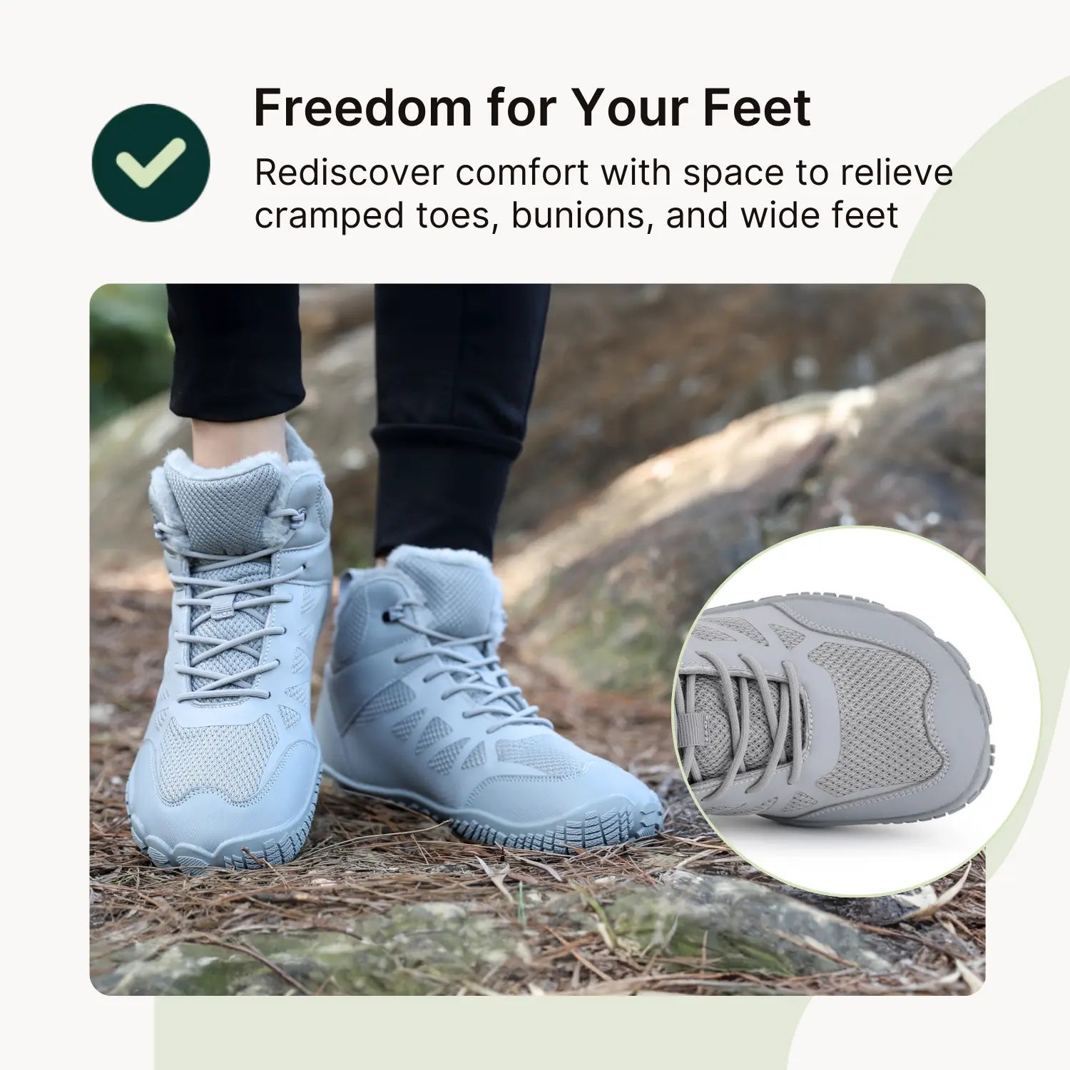 Frostline Max - Warm and water-repellent barefoot shoes