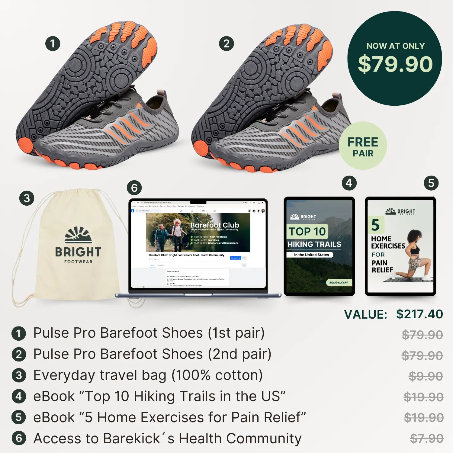 Pulse Pro - Ultra-Thin Barefoot Shoes for Natural Movement (BOGO)