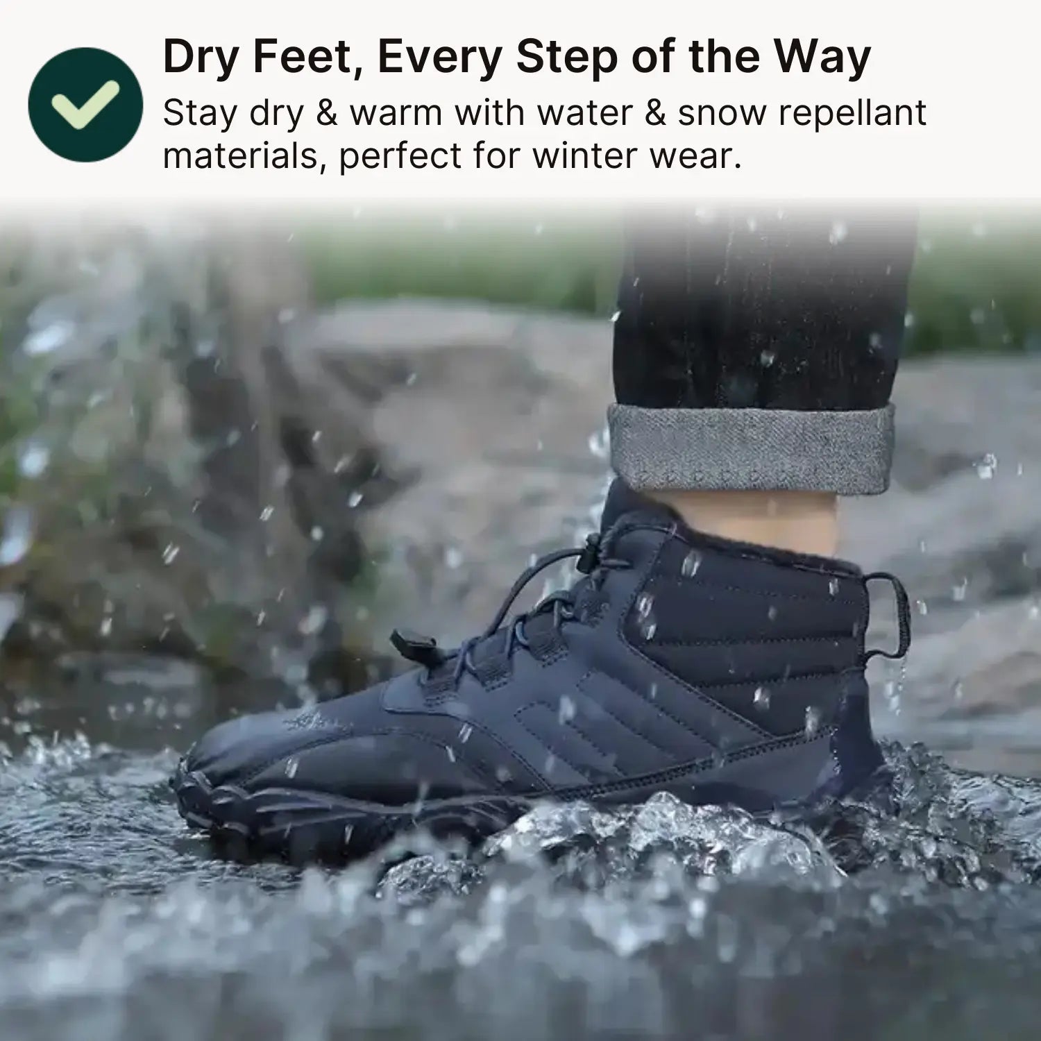 Winter Pro - Healthy, Warm & Water-Resistant Barefoot Shoes