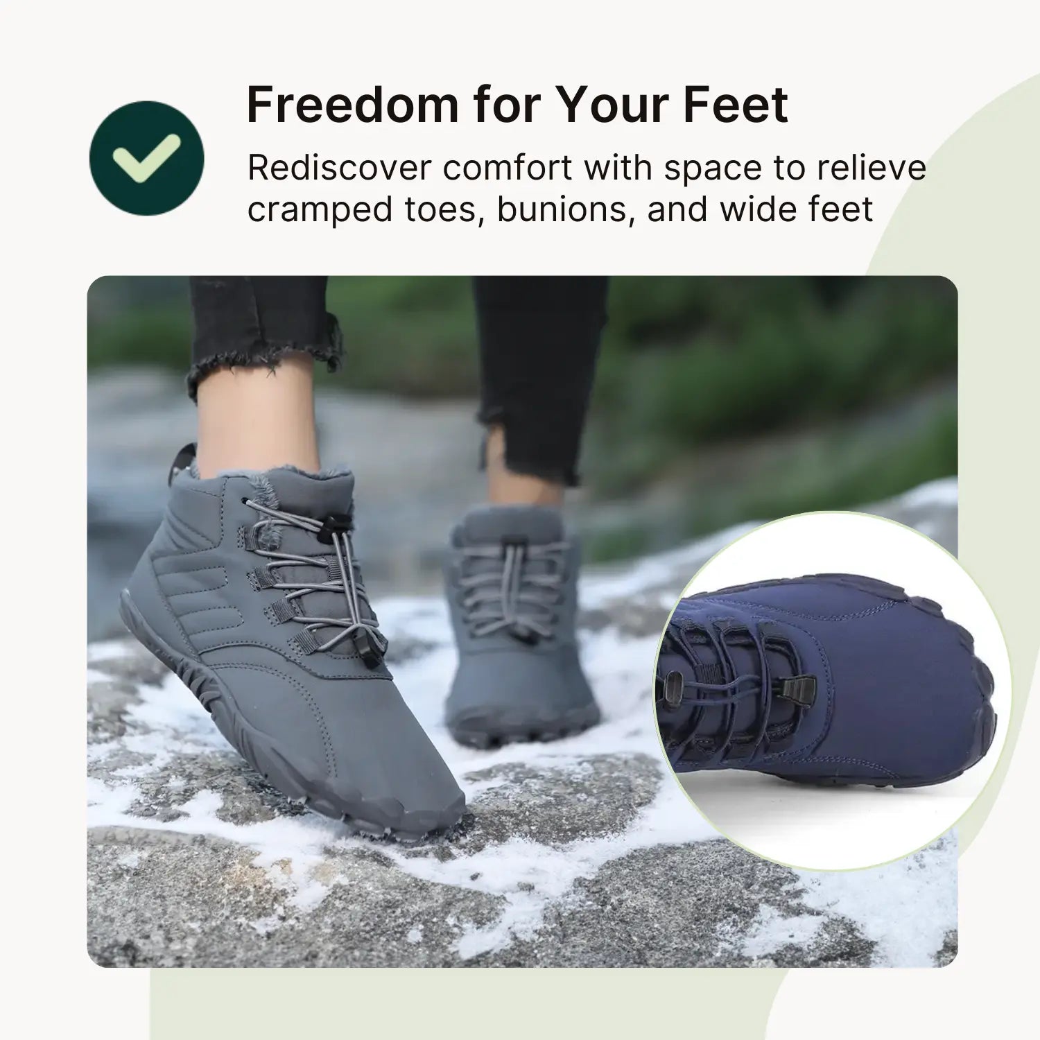 Winter Pro - Healthy, Warm & Water-Resistant Barefoot Shoes